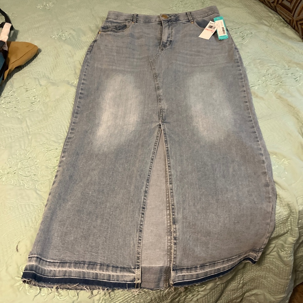Democracy Jean maxi skirt